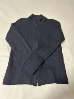 極美品 90s フランス製 アニエスベー オム ニットジャケット 2 ブラック 極美品 90s フランス製 アニエスベー オム ニットジャケット 2