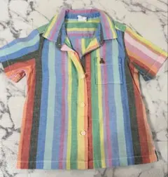 【GAP】可愛すぎる・マルチカラー ストライプ シャツ