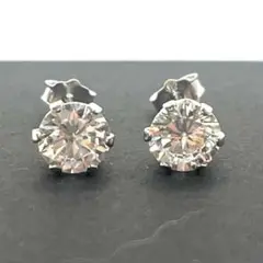 【No.75】6㎜ ジルコニア ピアス シルバー 925 シンプル