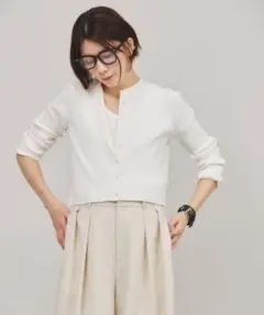 Curensology コットンシルクニットカーディガン美品のサムネイル