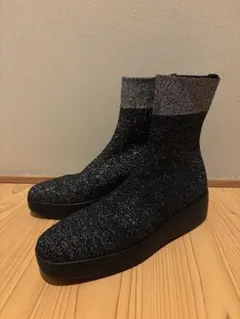 美品　steppi ステッピ　24.5 ストレッチ　ショートブーツのサムネイル