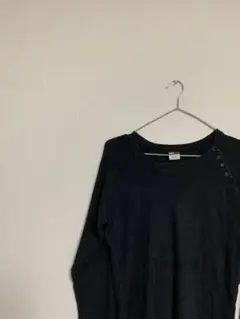 Tommy HILFIGER  トミーヒルフィガー ボタン ロンT y2k