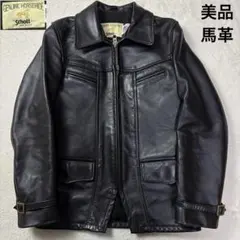 極美品■Schott ラムレザー ジャケット パーカー 羊革　ラムレザー 38 極美品□Schott ラムレザー ジャケット パーカー 羊革 ラムレザー 38