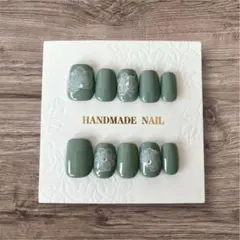 ネイルチップ アッシュ 花柄 ベリーショート Mサイズ