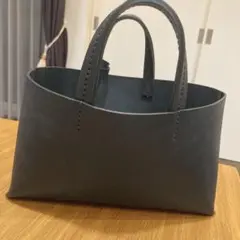 canoブラック レザー トートバッグ ミニバッグ - メルカリ