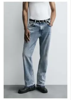 ZARA フレアフィットジーンズ ブルー 28