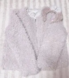 フォーエバー21  くすみピンクもこもこコート　シェリーメイ　H&M 量産型