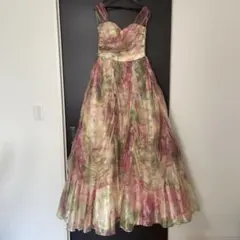 AIMER ドレス 9号 花柄 ピンク　演奏会　ブライダル AIMER ドレス 9号 花柄 ピンク 演奏会 ブライダル - メルカリ