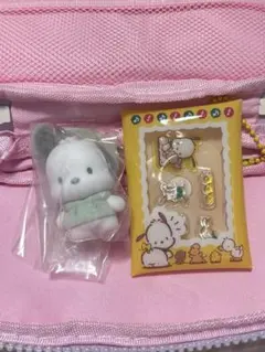 ポチャッコ　カラフルカラビナマスコットチャーム　キャンディボンボン　シール付き