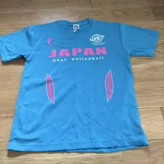JAPAN Deaf Volleyball Tシャツ 水色半袖レディースMのサムネイル