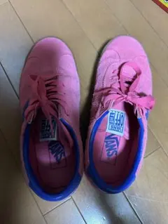 最終価格　VANS ピンク ブルー スエード スニーカー