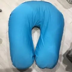 美品 Yogibo ヨギボー サポート U字型ビーズクッション 青