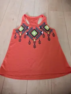 G-FIT タンクトップ オレンジ 幾何学模様のサムネイル