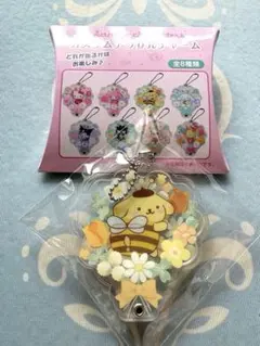 サンリオキャラクターズ カスタムアクリルチャーム フラワー ポムポムプリン