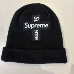 Supreme cross box logo beanie