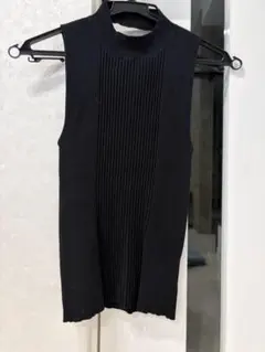 eimyノースリーブ ニット トップス ブラックのサムネイル