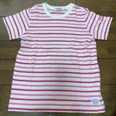 ★ミキハウス★女の子★120 ボーダー半袖Tシャツ