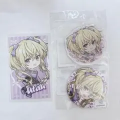 しゅごキャラ まるくじ バレエコア ほしな歌唄 特典ブロマイド 缶バッジ