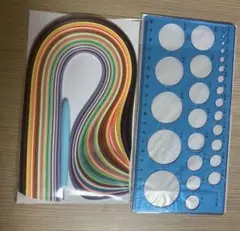 クイリングツール クイリングペーパー とクイリングバー円定規3点セット。