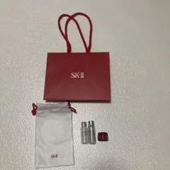 SK-II 空き瓶、紙袋、箱2セットおまとめ 限定ポーチ付き　サンプル中身あり SK-II 空き瓶、紙袋、箱2セットおまとめ 限定ポーチ付き