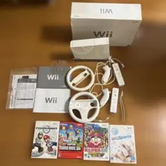 中古　Wii 本体　ソフト4セット