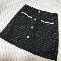 ツイードスカート チェック柄