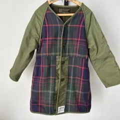 110 denimdungaree ノーカラーコート