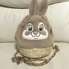 ディズニーストア　ミスバニー　チェーンショルダーバッグ　巾着バッグ　カゴバッグ