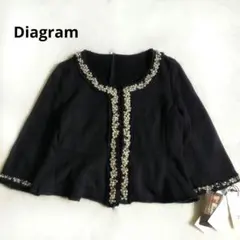 新品　ダイアグラム　Diagram　ノーカラージャケット　ビジュー　パールのサムネイル