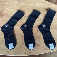 ブラックソックス 3足セット 22.5-24.5cm 新品　チュチュアンナ　春夏