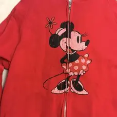 ディズニー　赤　パーカー