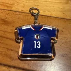 JFA公式 サッカー 日本代表 ユニフォーム型ラバーキーホルダー 中村敬