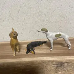 チョコエッグ　海洋堂フィギュア　ペット犬シリーズ　 犬のフィギュア 3体セット