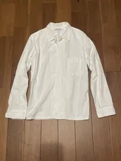 【美品】UNIQLO and LEMAIRE ホワイト 長袖シャツ L