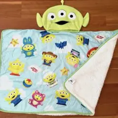 トイストーリー　ブランケット　リトルグリーンメン　ハンカチ　ディズニー　ウッディ