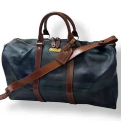Ralph Lauren タータンチェック ボストンバッグ　2way PVC