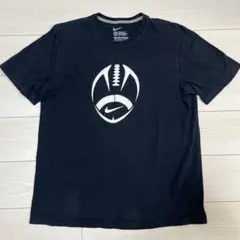 Nike フットボールTシャツ XL ブラック　ナイキ　半袖　古着