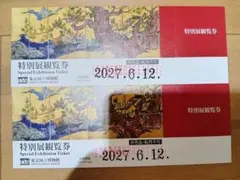 東京国立博物館　特別展観覧券　2枚セットのサムネイル