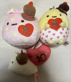 すみっコぐらし 10thボールチェーン付き みにっコぬいぐるみ たぴおか 他