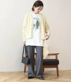 【美品】AMERICAN HOLIC　美・美・美ベイカーフレアパンツ　М　グレー