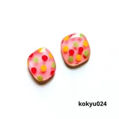 024 ハンドメイドピアス イヤリング レジン デザインプラ板