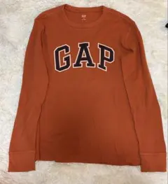 희귀 GAP 데카 로고 인쇄 서멀론 T 오렌지 y2k 00s