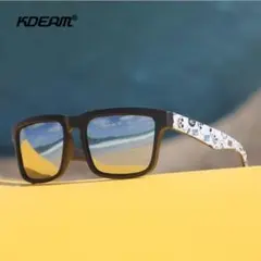 新品 送料込み KDEAM UV400 ミラー レンズ スポーツサングラス