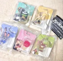 ズートピア ブリスターチャームコレクション ガチャ　全５種 コンプリートセット