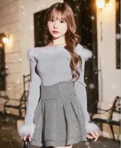 .ページ ミシェルマカロン ツイード 千鳥柄 Sサイズ ミシェルマカロン 美脚 スカート 千鳥柄 Sサイズ｜Yahoo!フリマ（旧