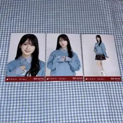 乃木坂46 筒井あやめ 生写真 カレッジ 3種 コンプ