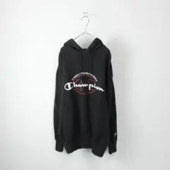 90s Champion チャンピオン 青刺繍タグ パーカー Lサイズ
