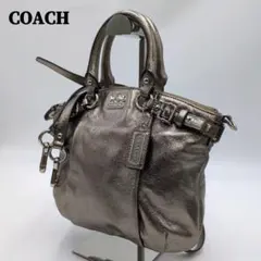 COACH マディソン 2way ショルダーバッグ y2k 馬車ロゴ シャンパン
