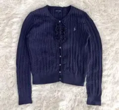 ラルフローレン カーディガン ニット フリル　y2k グランジ ロンドン