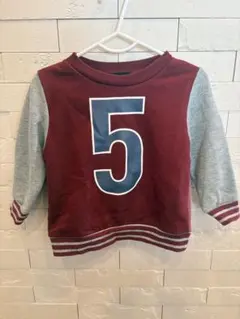 COMME CA ISM 90 トレーナー バーガンディ